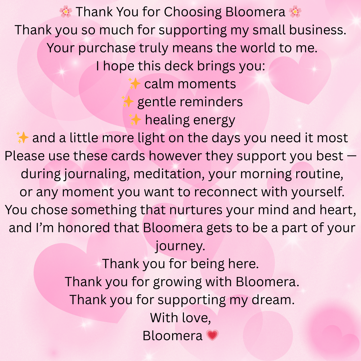 Bloomera Overthinking Relief Affirmation Deck