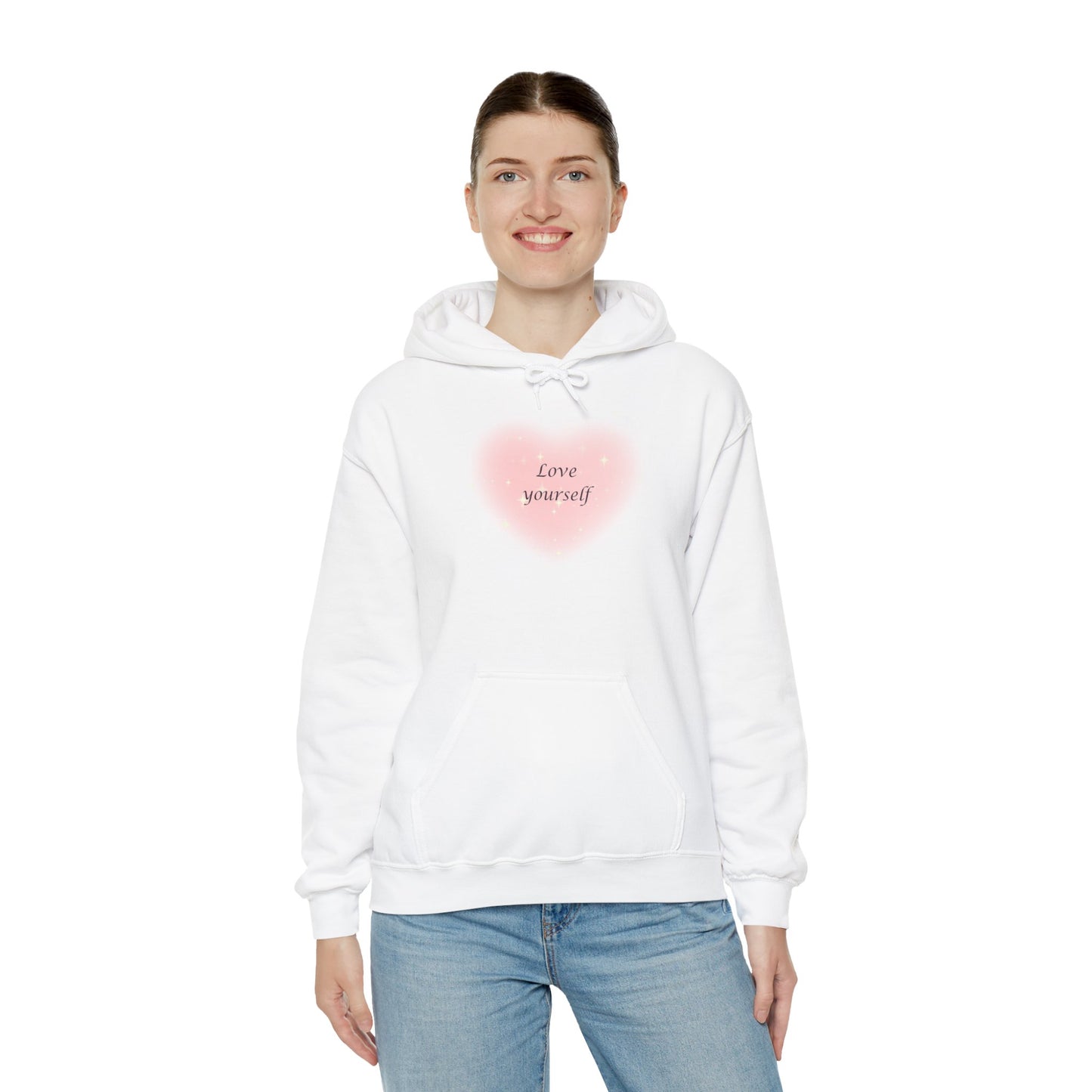 Love Yourself Heart Hoodie | Bloomera