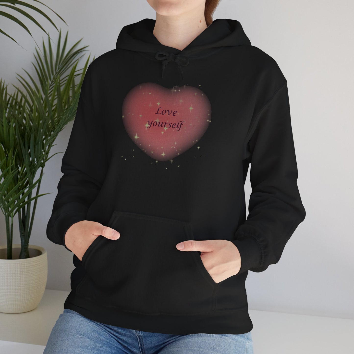 Love Yourself Heart Hoodie | Bloomera