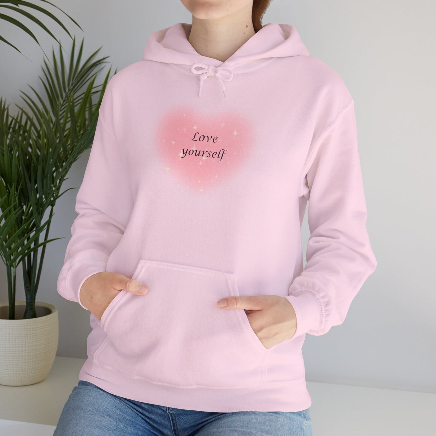 Love Yourself Heart Hoodie | Bloomera