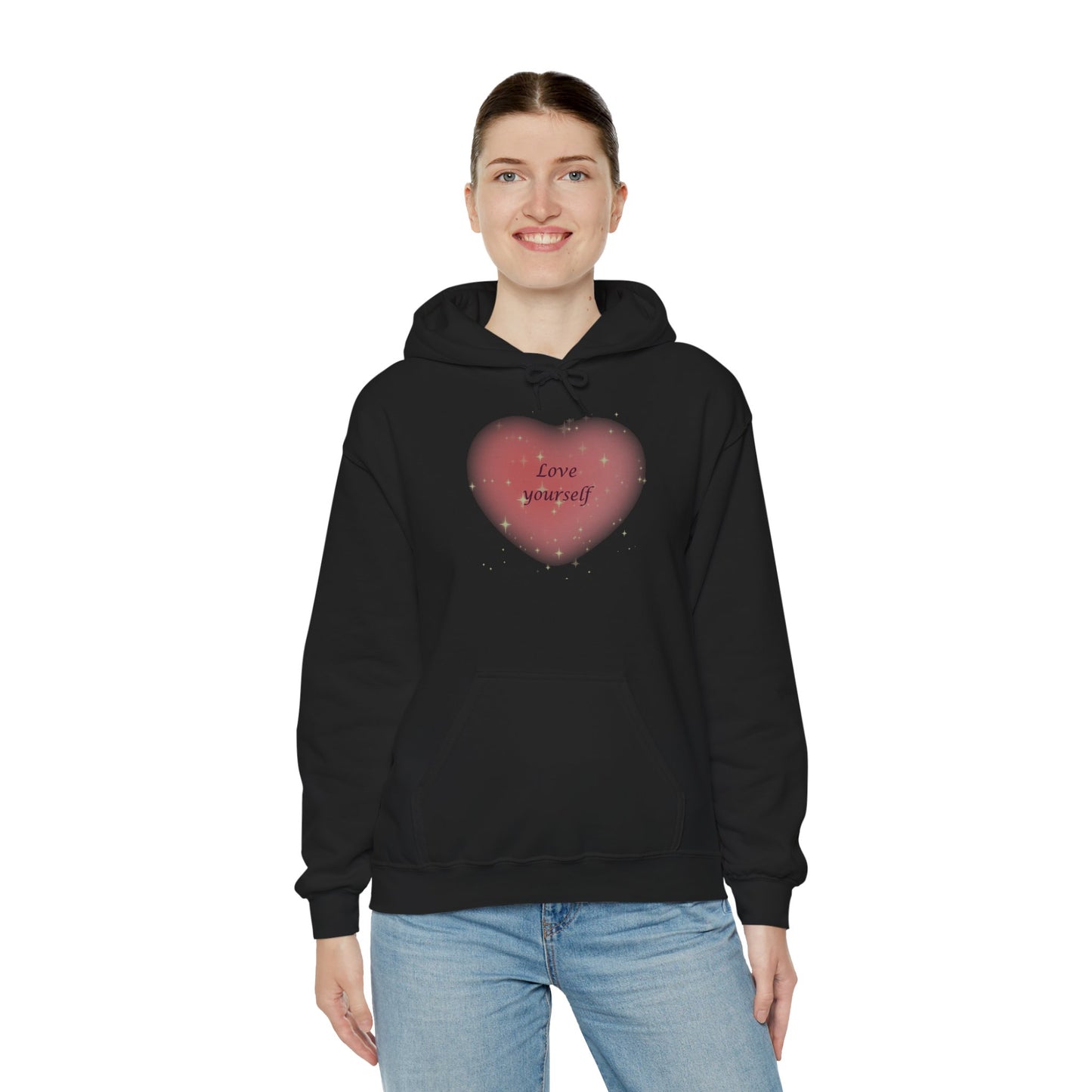 Love Yourself Heart Hoodie | Bloomera