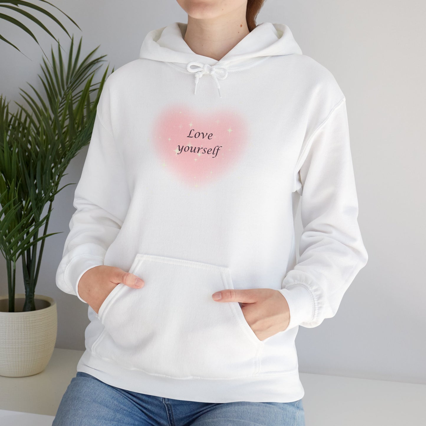 Love Yourself Heart Hoodie | Bloomera