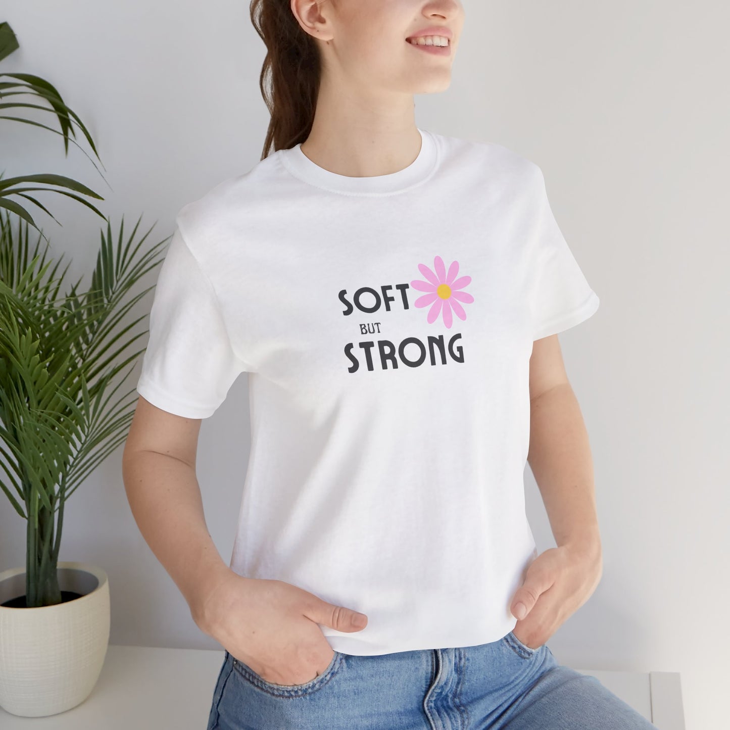 🌸 Bloomera "Soft but Strong" Graphic Tee".