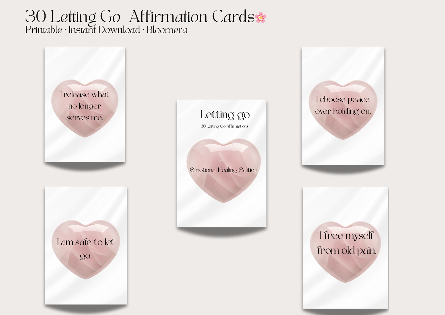 Bloomera Letting Go Affirmation Deck