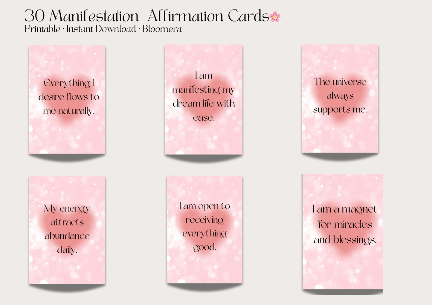 Bloomera Glow-Up Affirmation Bundle