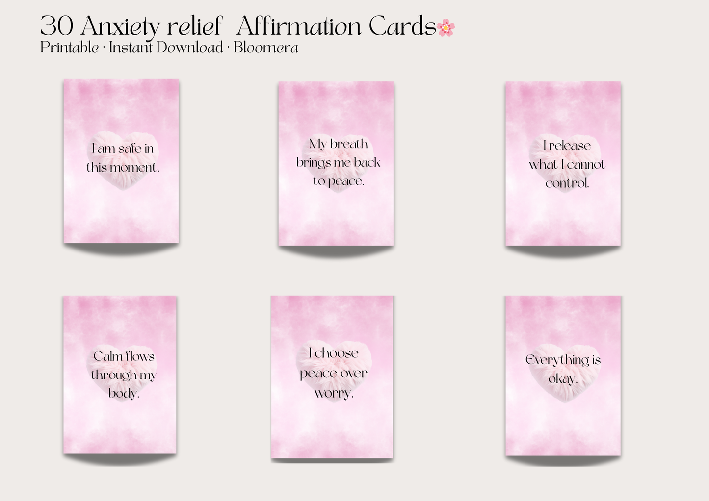 Bloomera Calm Mind Affirmation Bundle