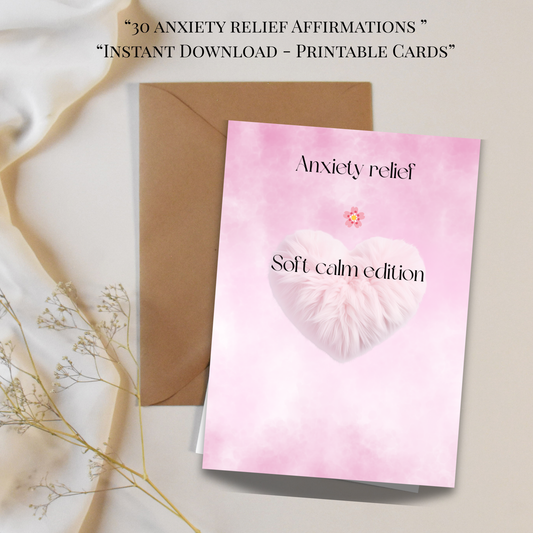 Bloomera Anxiety Relief Affirmation Deck