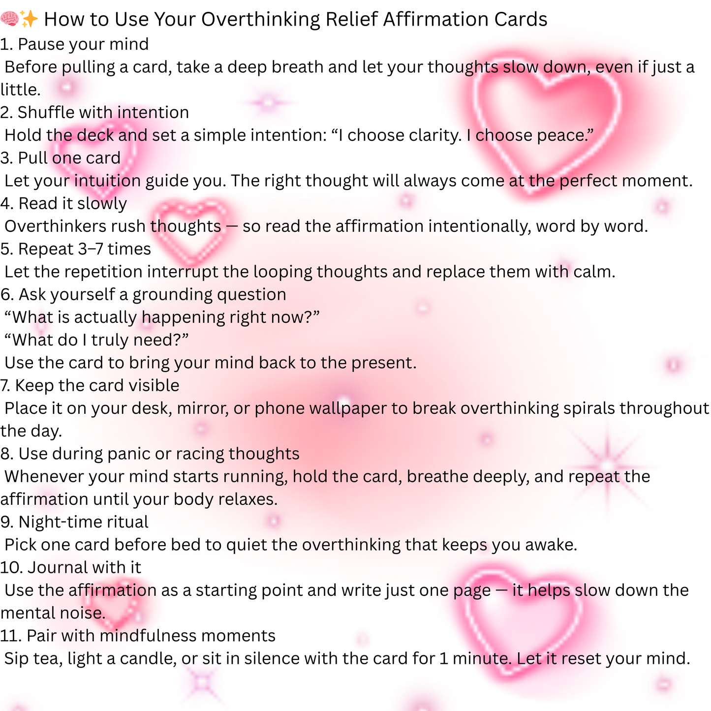 Bloomera Calm Mind Affirmation Bundle