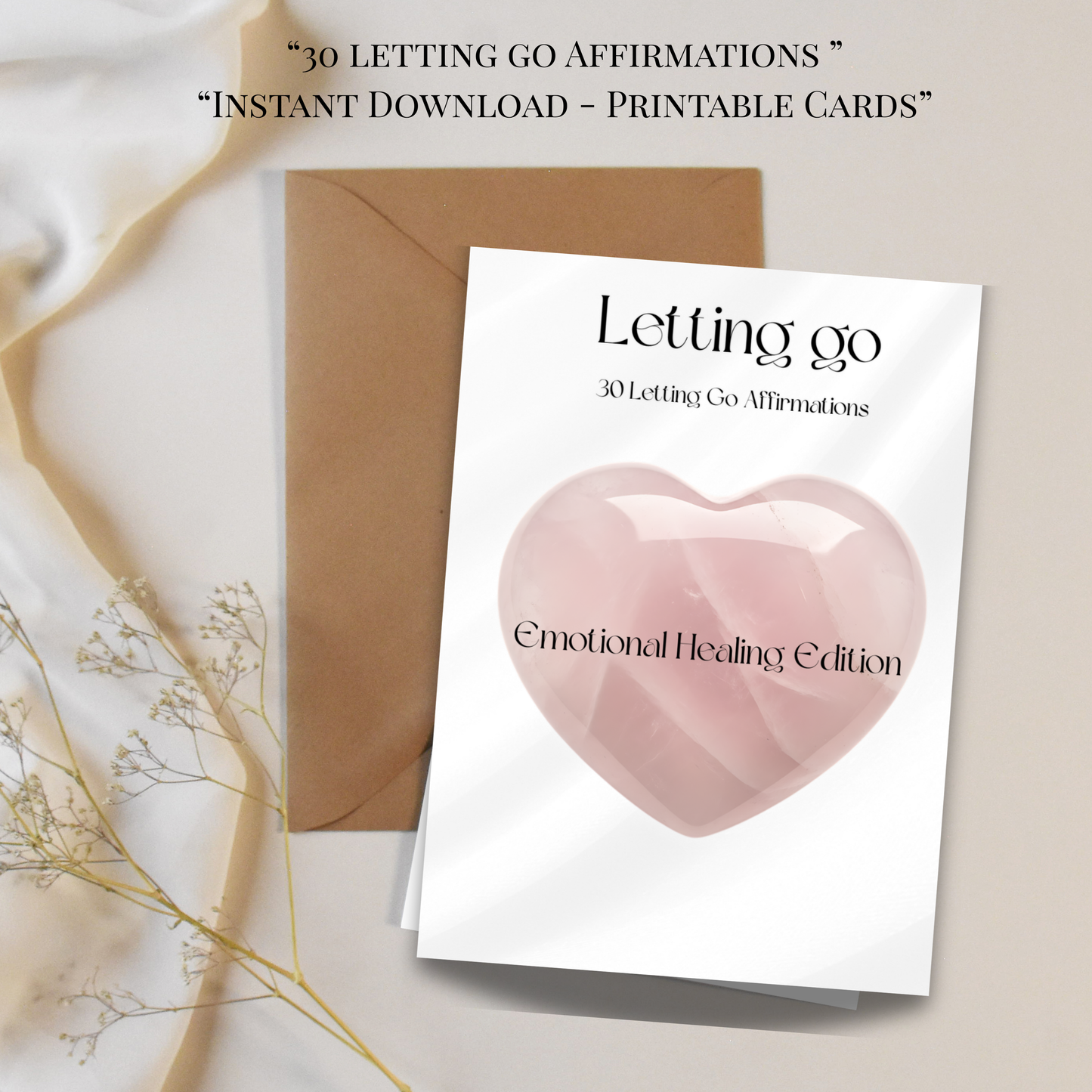Bloomera Letting Go Affirmation Deck