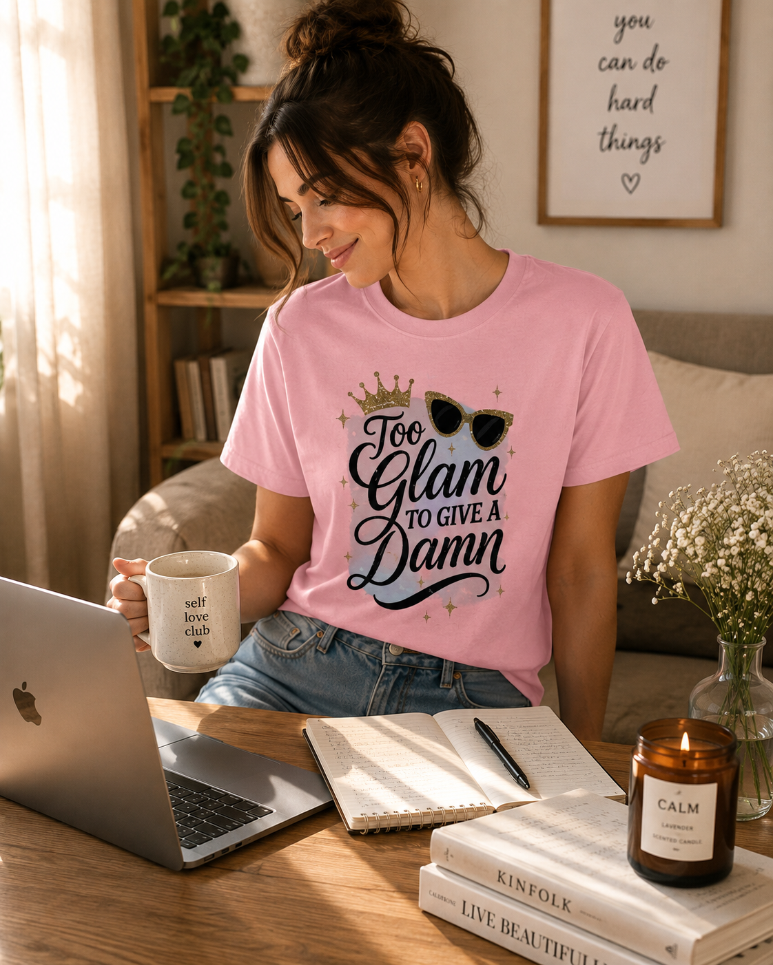 Too Glam To Give A Damn Tee 💅 | Bloomera Edition