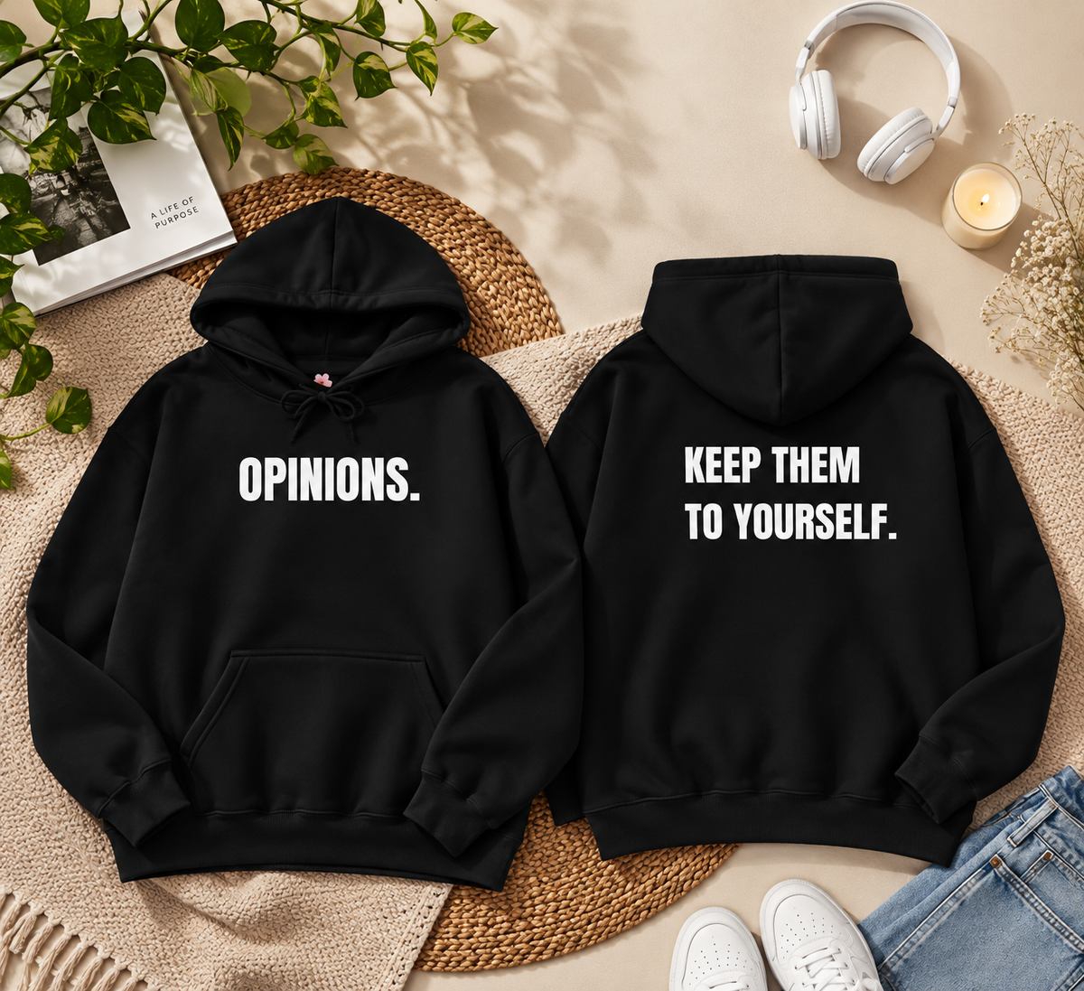 OPINIONS. Hoodie — Keep Them to Yourself.