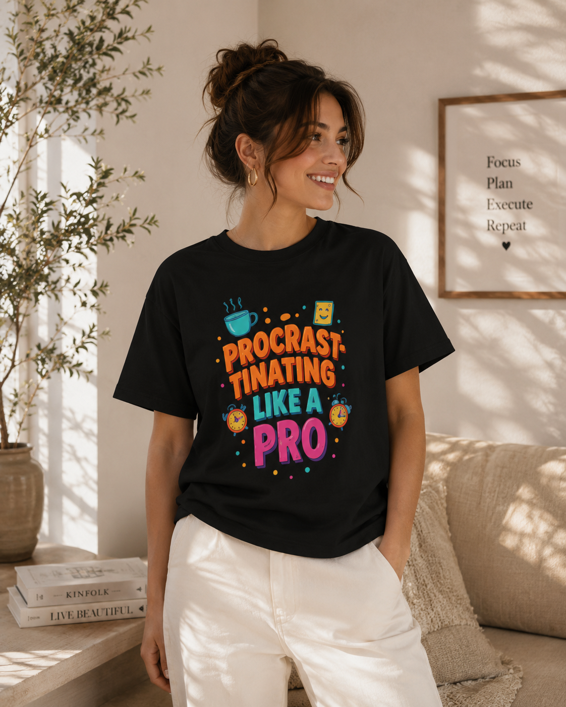 Procrastinating Like a Pro Tee ♥️ | Bloomera Edition