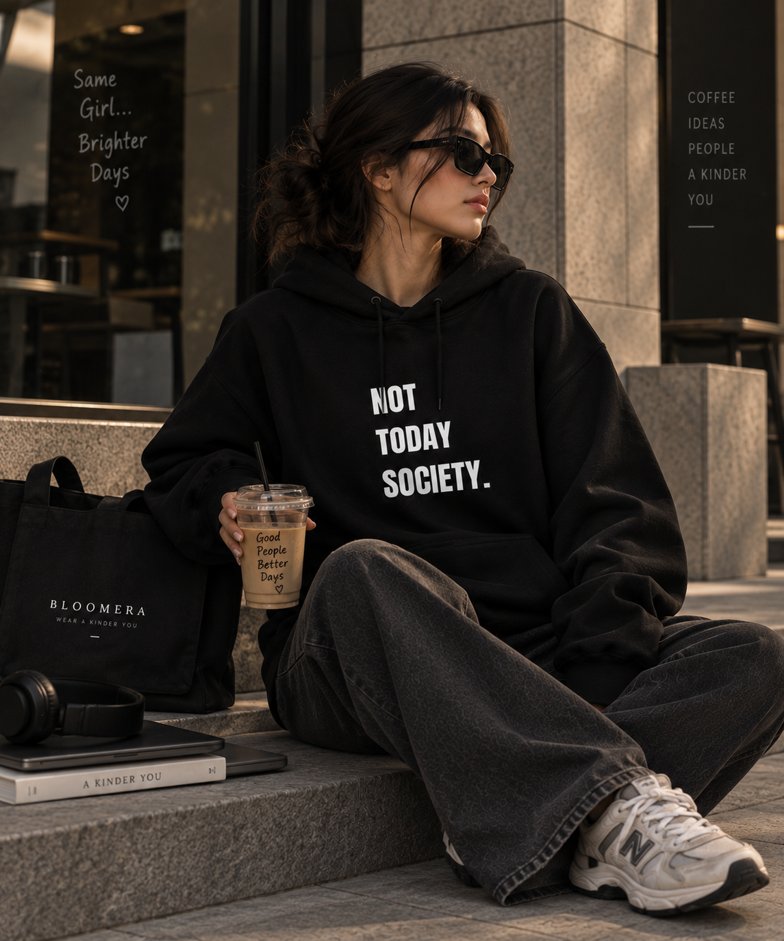 Not Today Society Hoodie | Currently Unavailable Graphic Oversized Hoodie