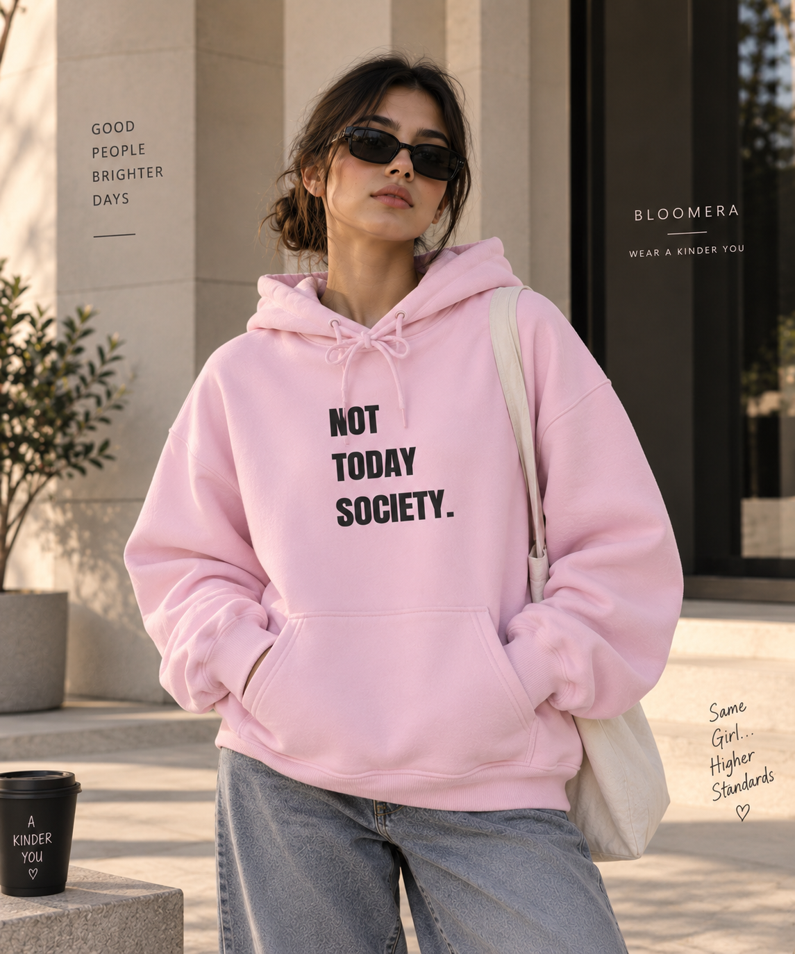 Not Today Society Hoodie | Currently Unavailable Graphic Oversized Hoodie