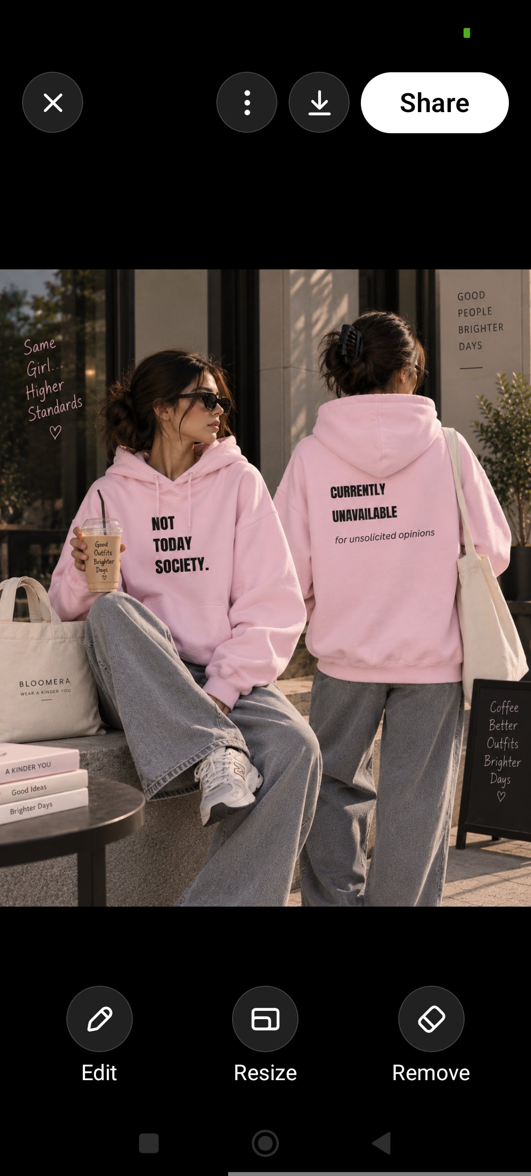 Not Today Society Hoodie | Currently Unavailable Graphic Oversized Hoodie