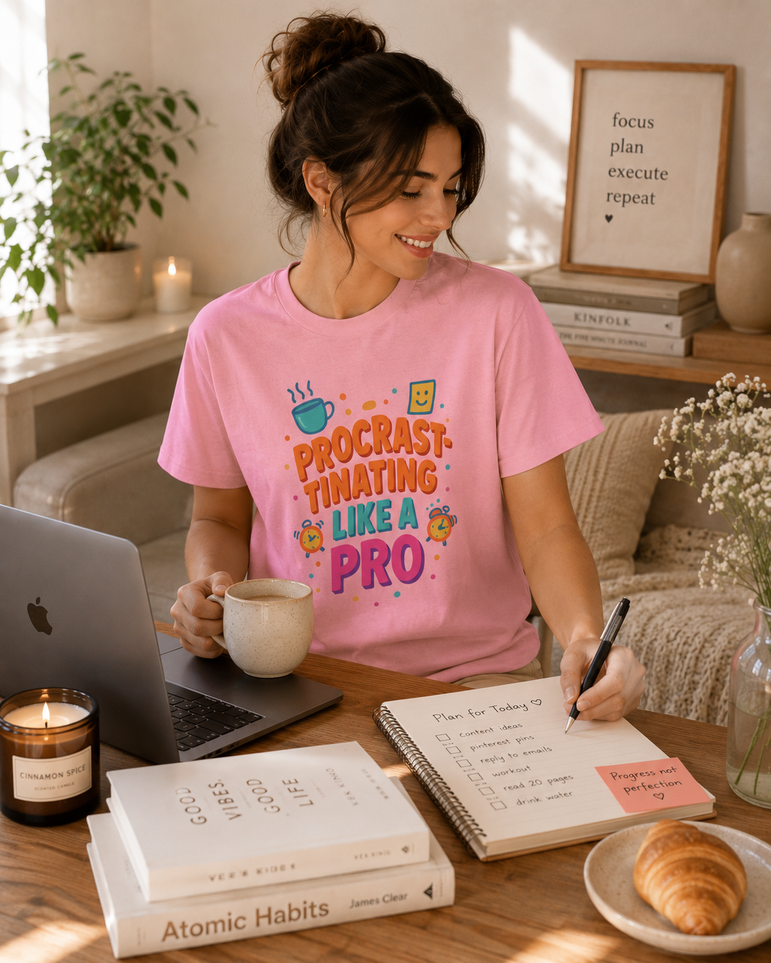Procrastinating Like a Pro Tee ♥️ | Bloomera Edition