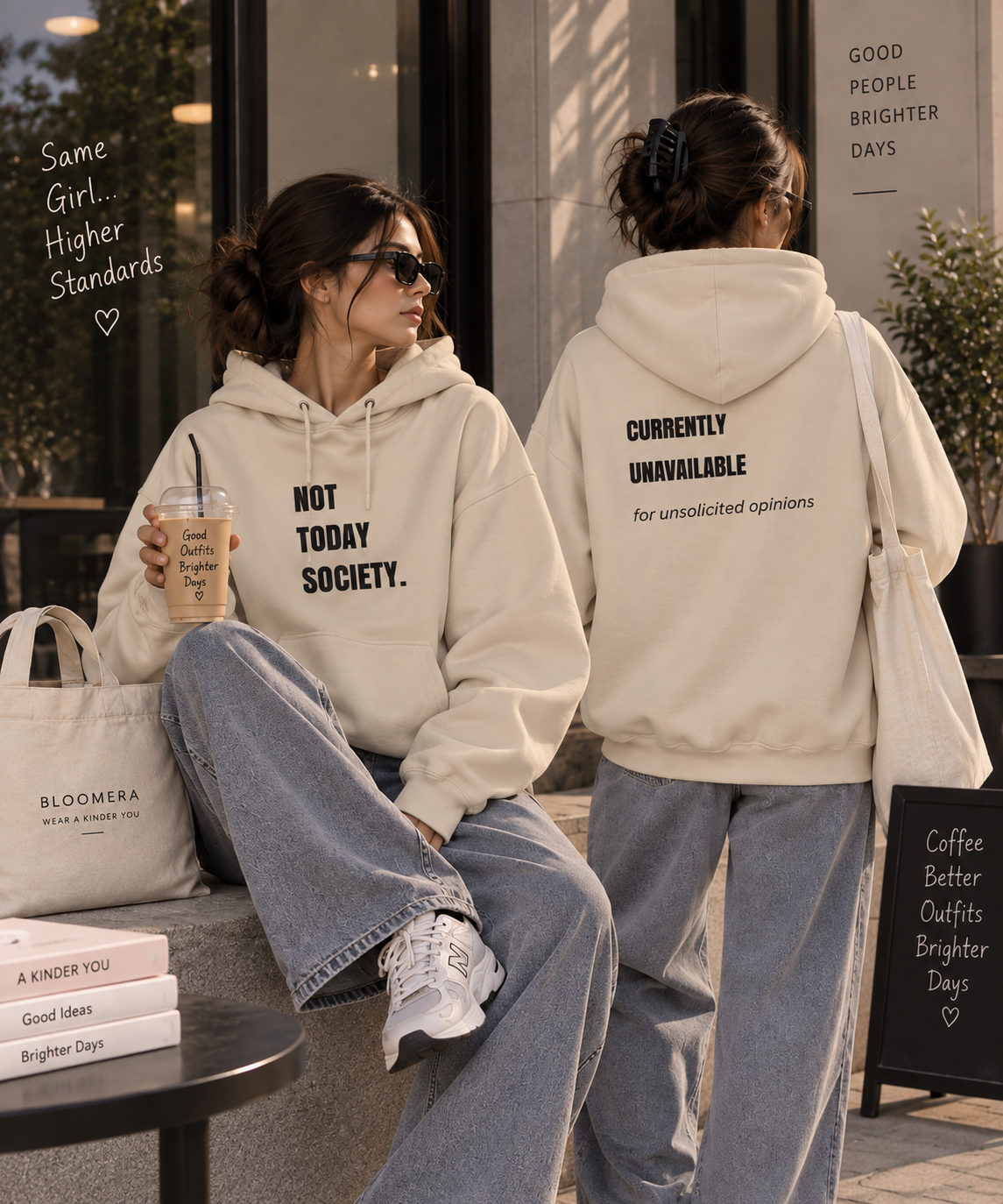 Not Today Society Hoodie | Currently Unavailable Graphic Oversized Hoodie