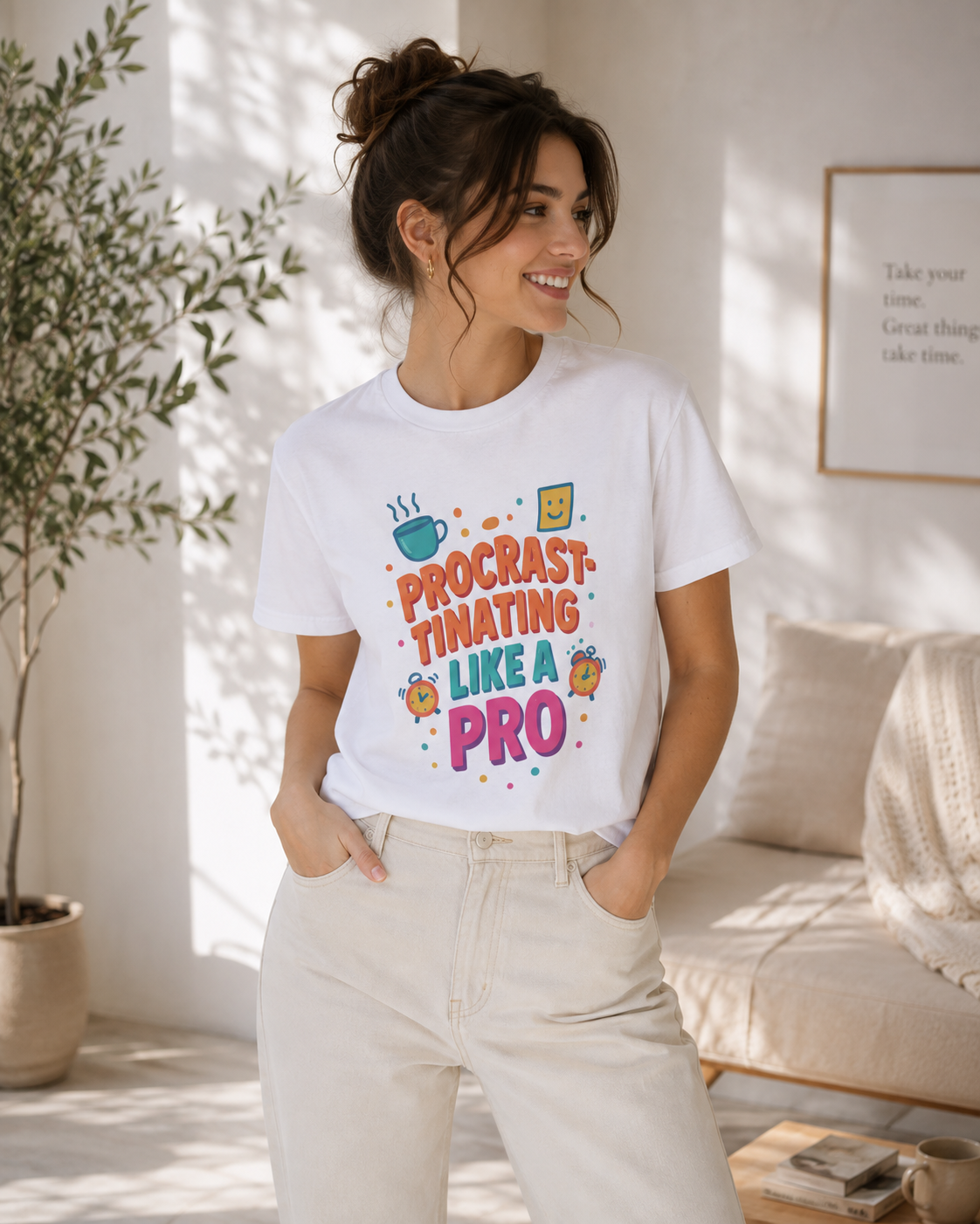 Procrastinating Like a Pro Tee ♥️ | Bloomera Edition