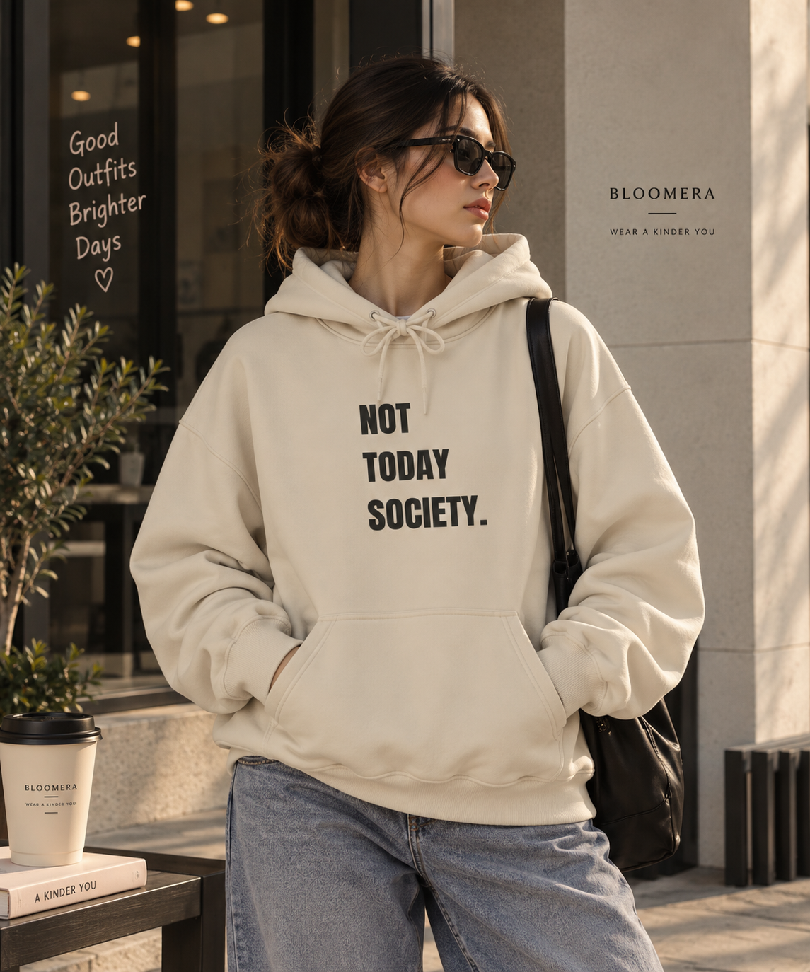 Not Today Society Hoodie | Currently Unavailable Graphic Oversized Hoodie