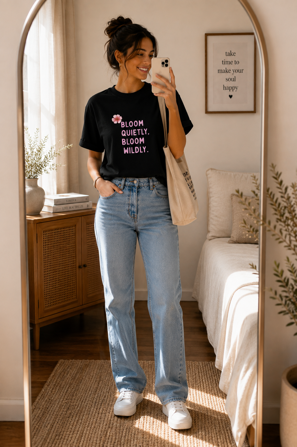 Bloom Quietly But Wildly 🌸 Tee