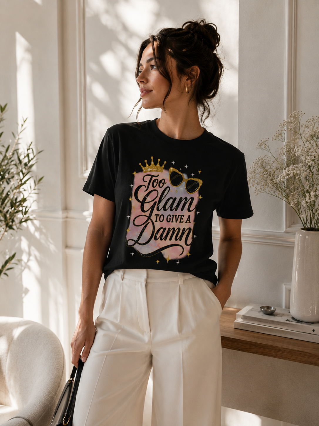 Too Glam To Give A Damn Tee 💅 | Bloomera Edition