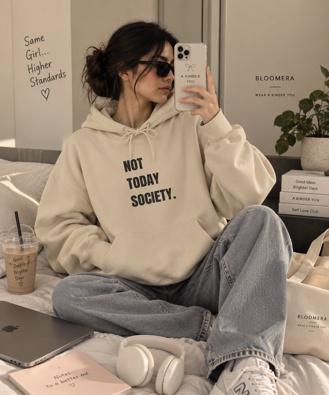 Not Today Society Hoodie | Currently Unavailable Graphic Oversized Hoodie
