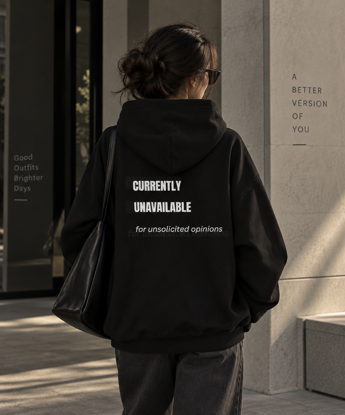 Not Today Society Hoodie | Currently Unavailable Graphic Oversized Hoodie