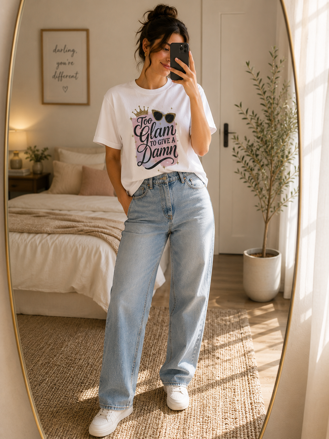 Too Glam To Give A Damn Tee 💅 | Bloomera Edition