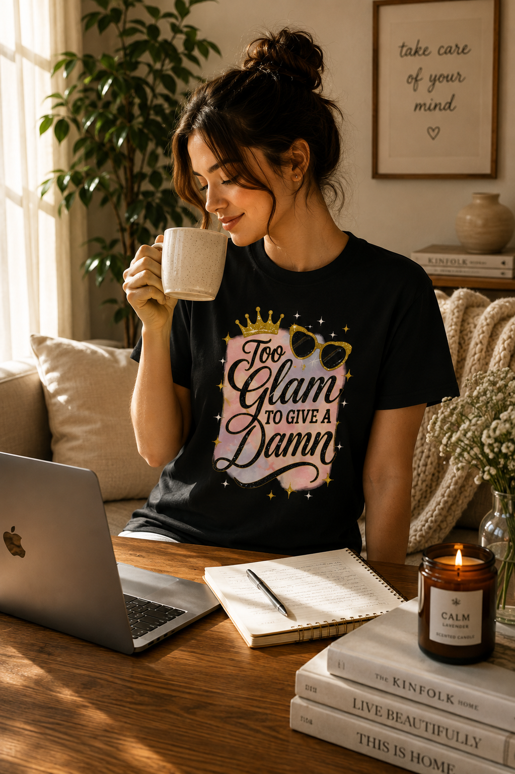 Too Glam To Give A Damn Tee 💅 | Bloomera Edition