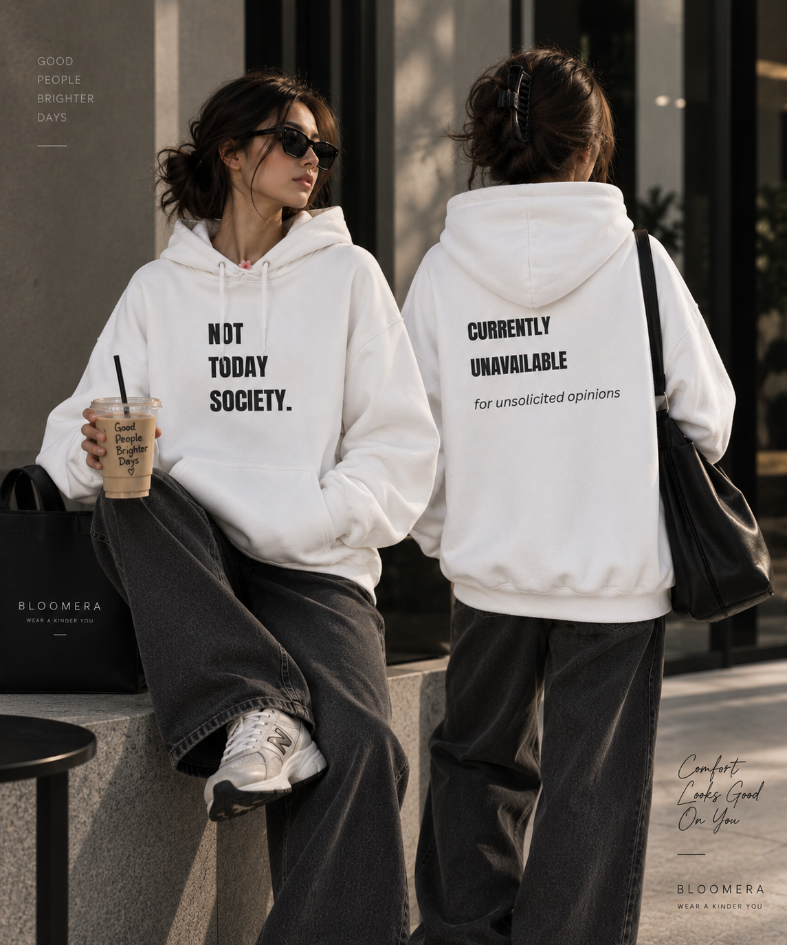 Not Today Society Hoodie | Currently Unavailable Graphic Oversized Hoodie