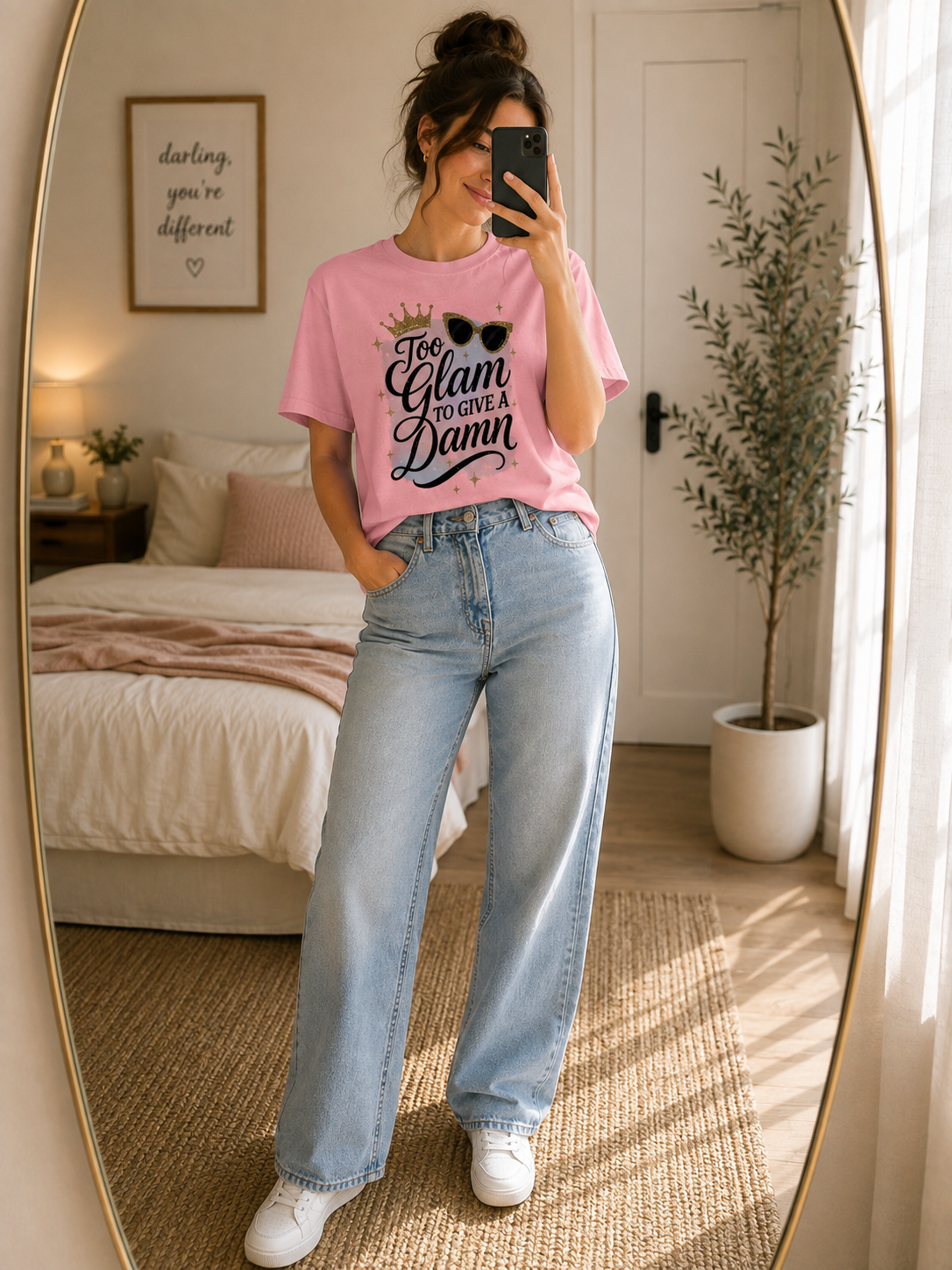Too Glam To Give A Damn Tee 💅 | Bloomera Edition