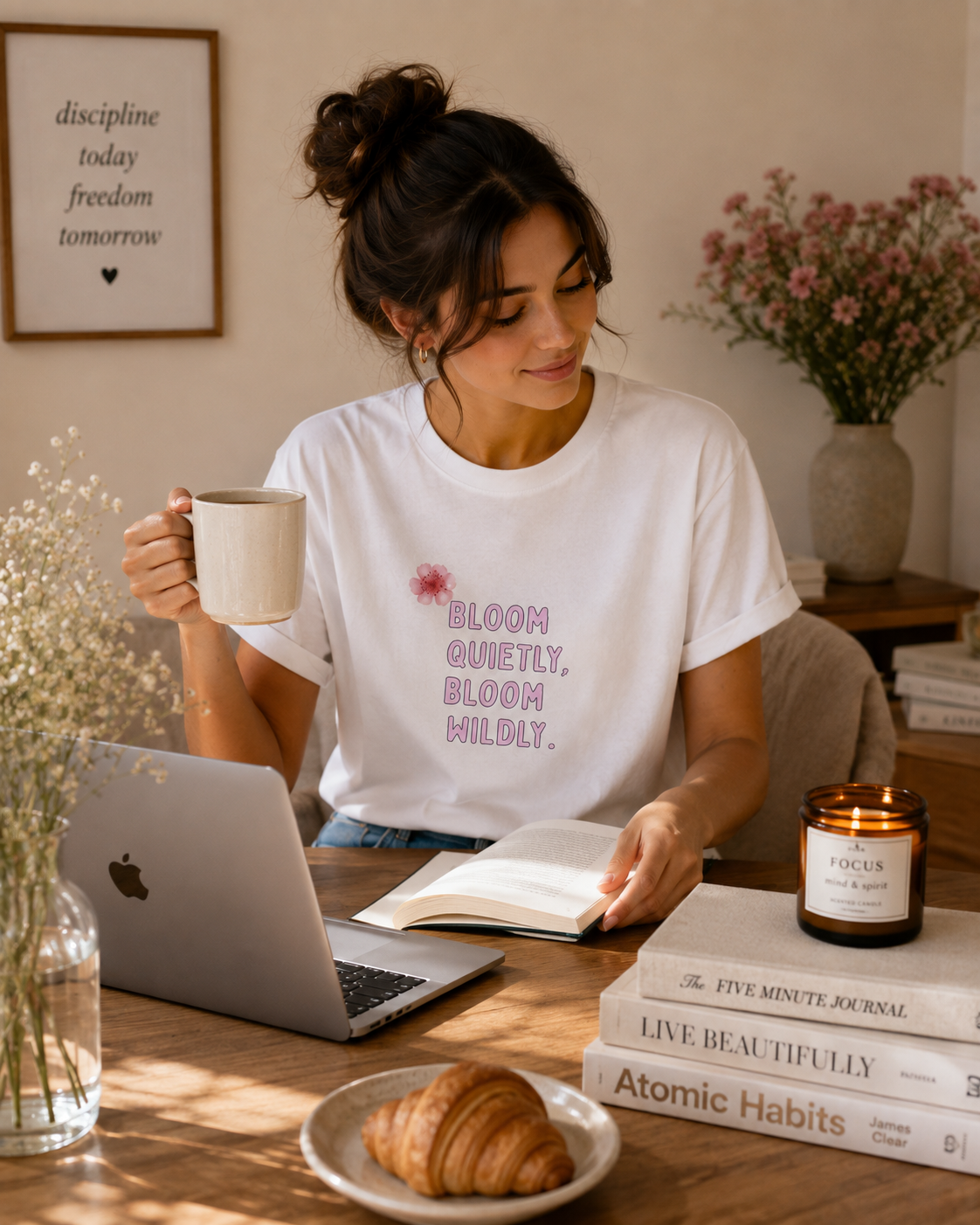 Bloom Quietly But Wildly 🌸 Tee